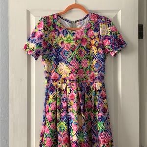 Lularoe Amelia Lisa Frank dress